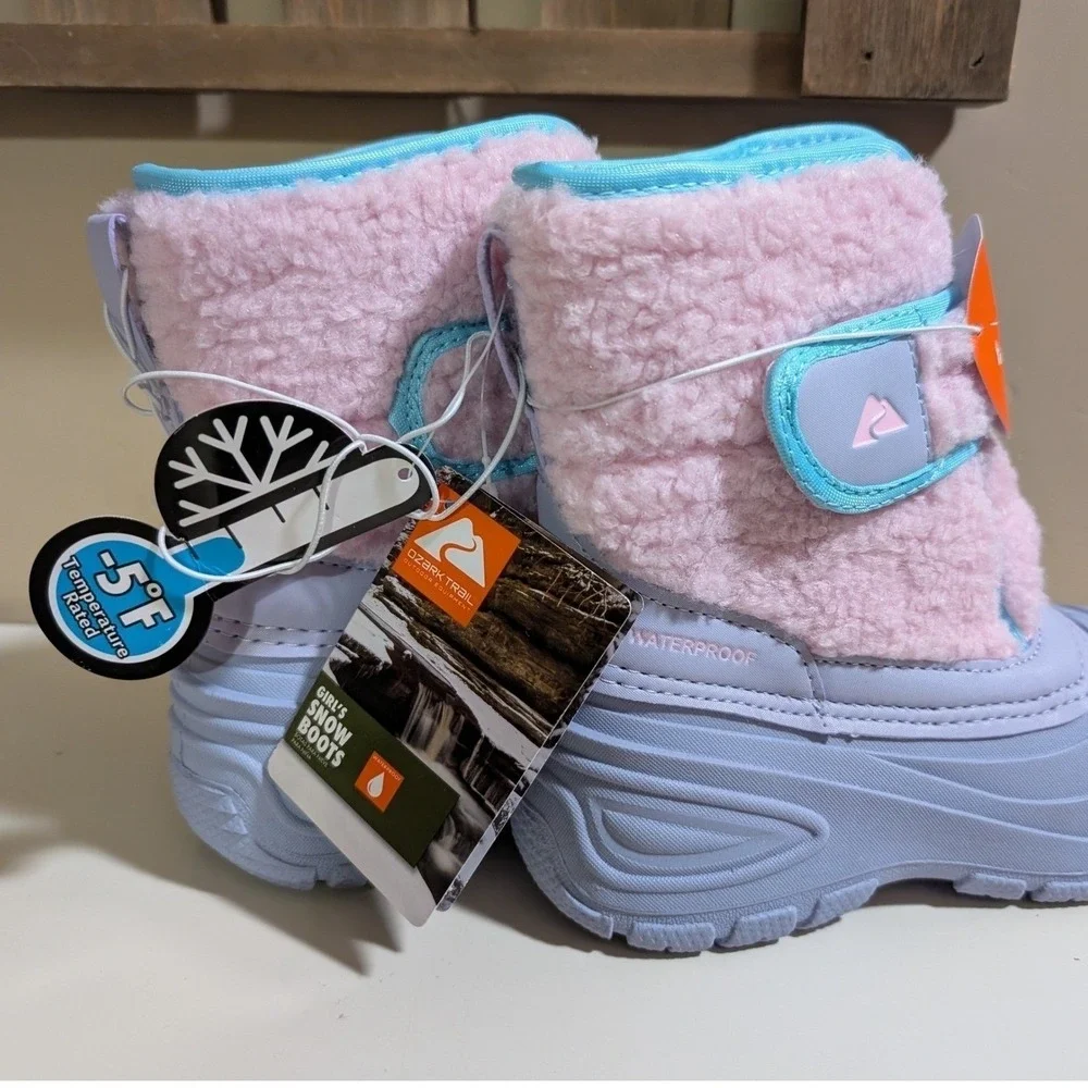 Size 4 Ozark Trail Snow Boots Girls NWT Waterproof -5F‎ Temperature Rated